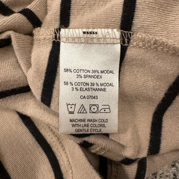 Cynthia Rowley Tank Top Beige Womens Size M Striped - Picture 5 of 6